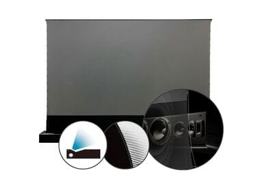 Экран для УКФ-проектора (проектор снизу) с перфорацией дропа Vividstorm S Pro P 100" 16:9 (221x125 см) - DeepBlack ALR UST 0.6 - VSDSTUST100HP