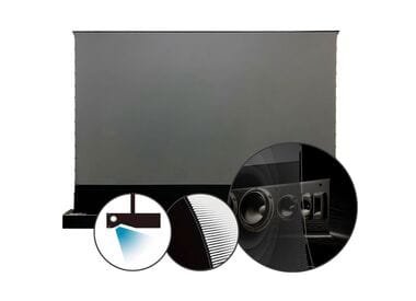Экран для УКФ-проектора (проектор сверху) с перфорацией дропа Vividstorm S Pro PA 100" 16:9 (221x125 см) - DeepBlack ALR UST 0.6 - VSDSTUST100HPA